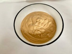Bowl of spicy peanut sauce