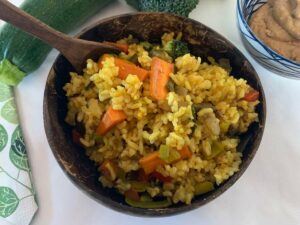 Bowl of 'Nasi Goreng' rice