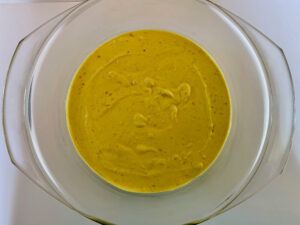 Vegan egg mix for making vegan omelette