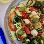 Zucchini carpaccio salad