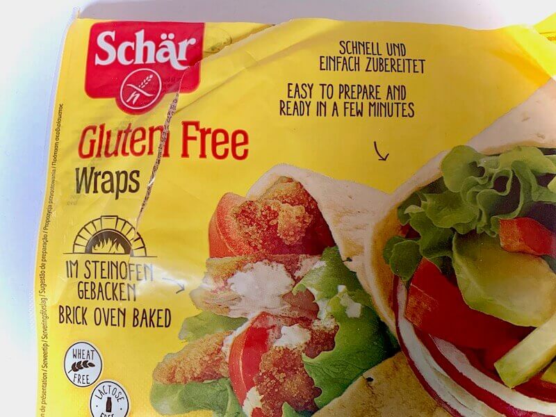 Schar gluten free wrap packet
