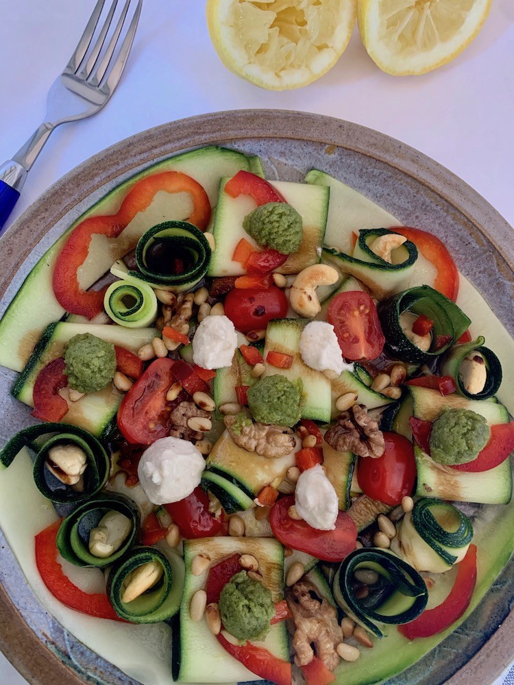 zucchini carpaccio salad