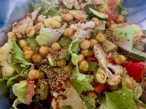High protein vegan salad
