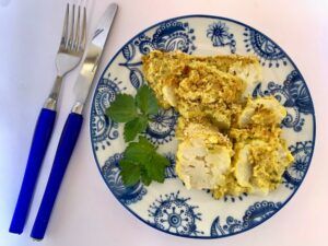 Gluten free, vegan cauliflower cheese