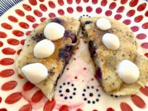 Blueberry pancake, vegan & gluten free