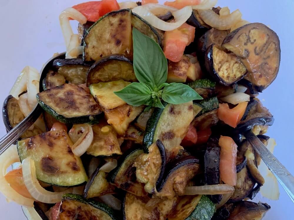 Grilled vegetable salad