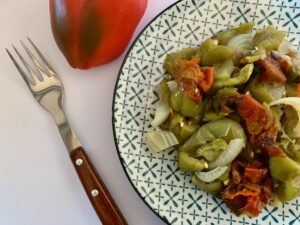 Spanish roasted pepper salad