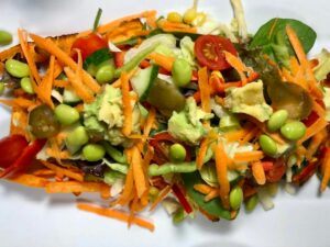 Loaded sweet potatoes