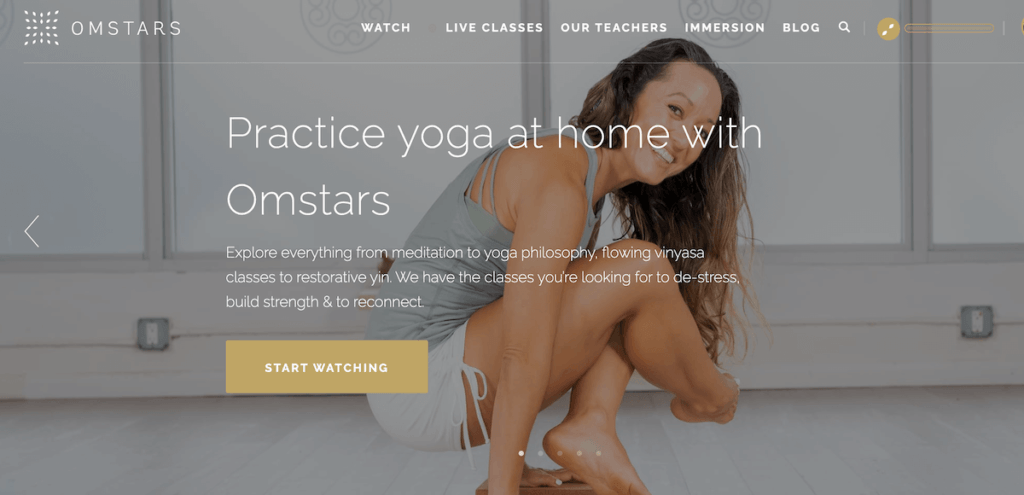 How to progress in yoga: Omstars homepage