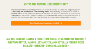 Change your relationship with alcohol by joining the alcohol experiment by Annie Grace, for free