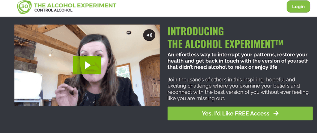 join the alcohol experiment