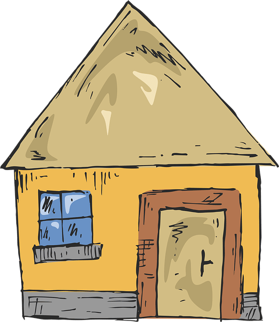 drawing of a small house