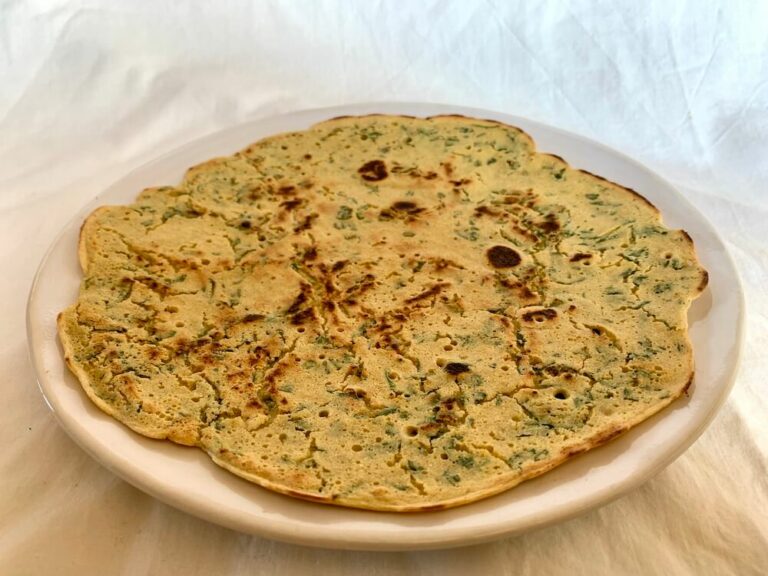 Easy Gram Flour Flatbread Recipe (Just 2 Ingredients) Love Vegan Living