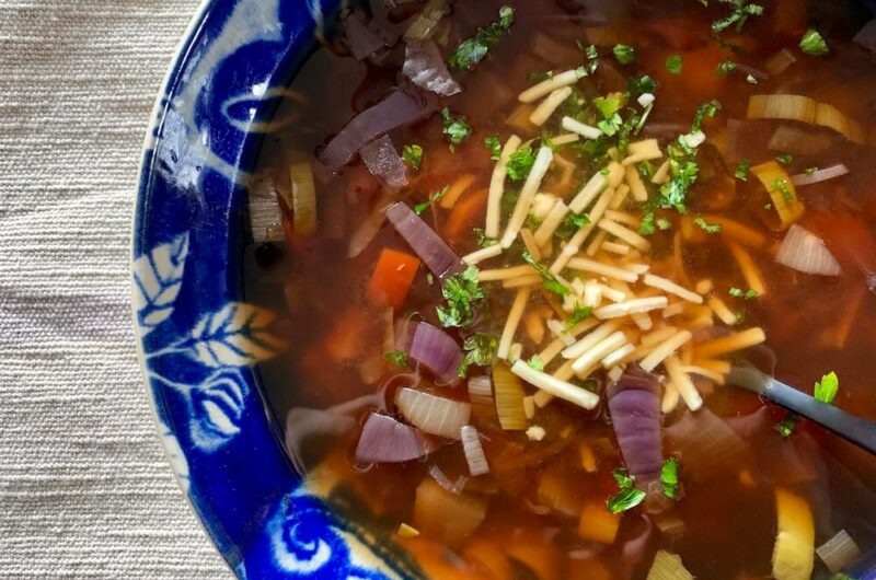 Easy Vegan French Onion Soup with Vegetables