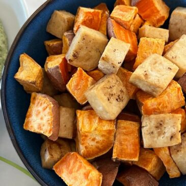 I'm vegan but I don't like tofu - tofu snack with sweet potato