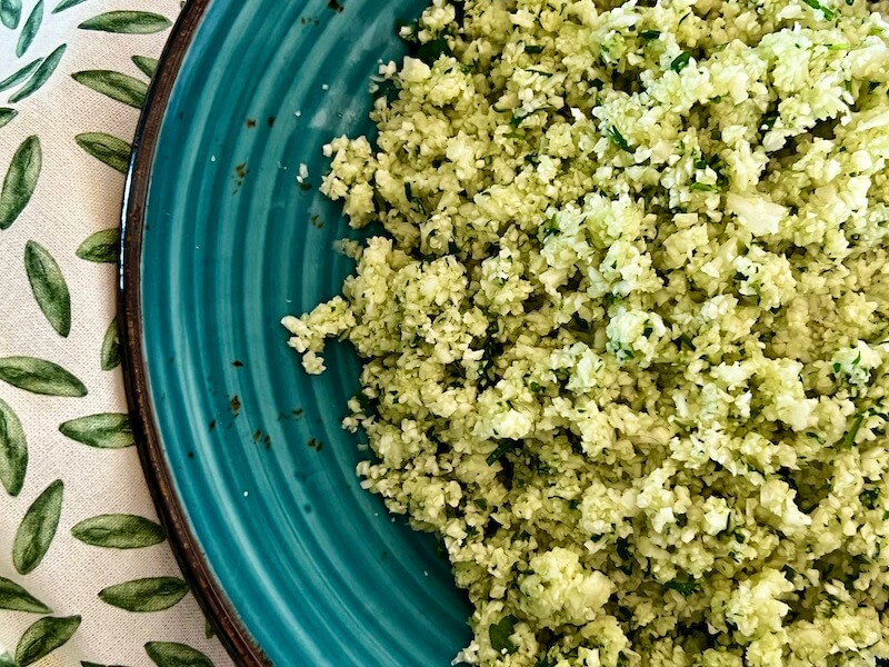 How do you make cauliflower rice taste better - cook it without water