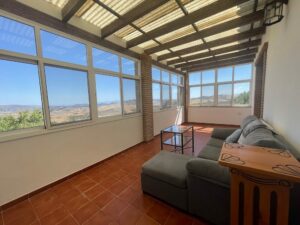 Reading room with a view in Villa Castaño
