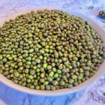 Bowl of dried mung beans