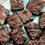 Gluten free, oil free brownies on a plate