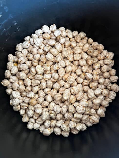 dry chickpeas in the rice cooker