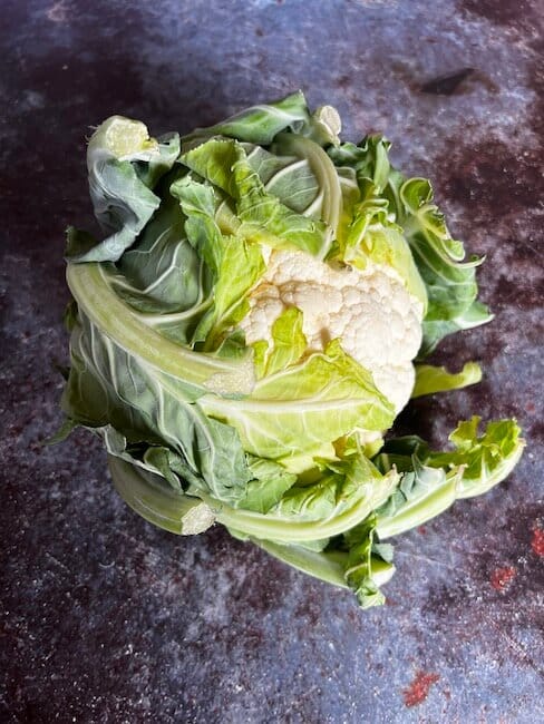 Fresh white cauliflower